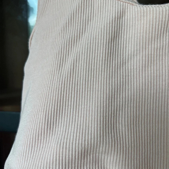 Tommy John Ribbed Bralette tank Second Skin criss cross back modal blush peach - Picture 4 of 6